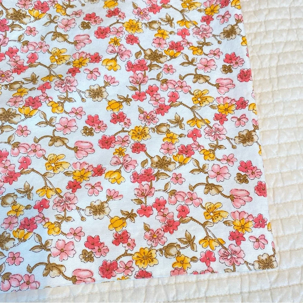 The Weekender Vintage Floral Cotton A-Line Skirt Size XXS Dainty Cottagecore